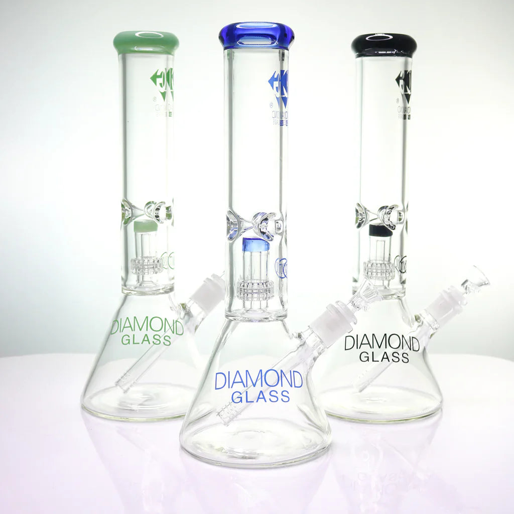 Diamond Glass 14" UFO Perc Beaker