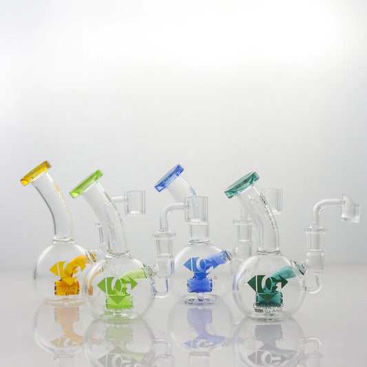 Diamond Glass 6" Rig With Swiss Hammer Perc