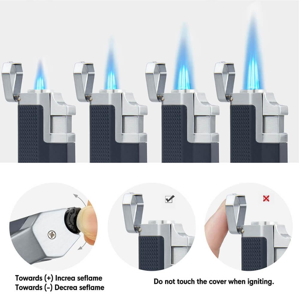 Adjustable Triple Jet Flame Torch Lighter